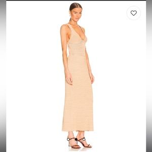 Darcey Snowy Knit Dress in Lark & White Smoke